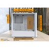 Montech XR WOOD White Mid Tower PC Case with 4x ARGB Fans Image