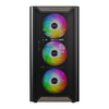 Montech XR WOOD Black Mid Tower PC Case with 4x ARGB Fans Image