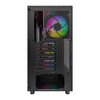 Montech XR WOOD Black Mid Tower PC Case with 4x ARGB Fans Image