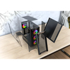 Montech XR WOOD Black Mid Tower PC Case with 4x ARGB Fans Image
