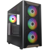 Montech XR WOOD Black Mid Tower PC Case with 4x ARGB Fans Image