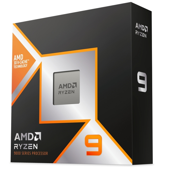 AMD Ryzen 9 9950X3D 16 Core AM5 Processor with Radeon Graphics, 4.3GHz up to 5.7GHz Turbo, 144MB Cache, 170W, No Cooler