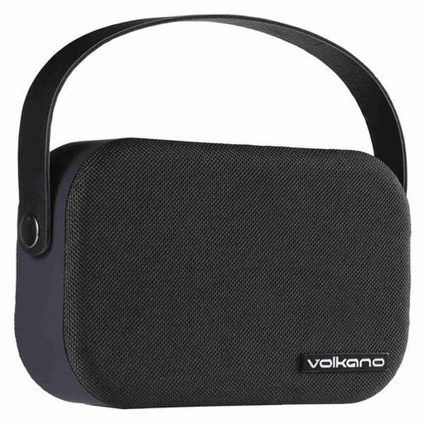 Volkano Fabric Series Bluetooth Portable Speaker - Black