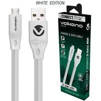 Volkano Volkano 1.2 Metre (White) Slim Sync and Charge Cable for Micro USB Devices / XBOX ONE Controller Etc..