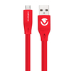 Volkano 1.2 Metre (Red) Slim Sync and Charge Cable for Micro USB Devices, Xbox One Controller Etc... Image
