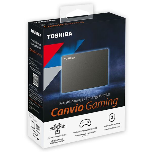 Toshiba Canvio Gaming 4TB black 2.5 Inch USB for XBOX / PC / PLAYSTATION
