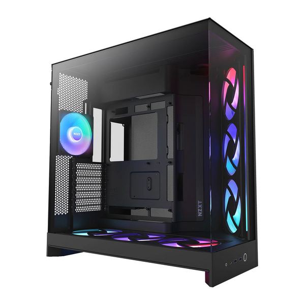 NZXT H9 Air Flow (2025) Large Dual-Chamber Black RGB+ Mid Tower Case