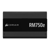 Corsair 750W  RM750E Series PSU, Fully Modular, Low-Noise, Cybenetics Gold, Zero RPM Mode, ATX 3.1, PCIe 5.1 Image