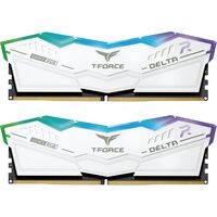 Team Group Team T-Force Delta RGB 32GB White Kit, DDR5, 6000MHz, CL30, AMD EXPO / XMP - 1x DDR5 PURCHASE PER CUSTOMER MAXIMUM DUE TO SHORTAGES