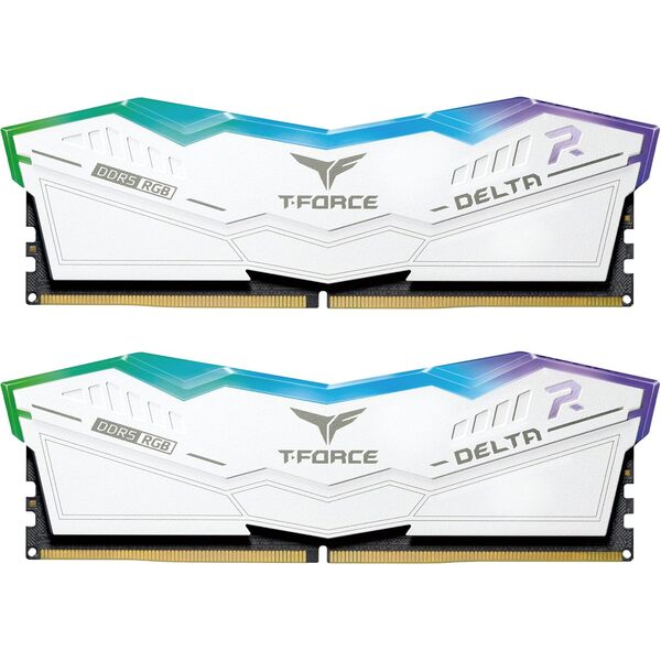 Team Group Team T-Force Delta RGB 32GB White Kit, DDR5, 6000MHz, CL30, AMD EXPO & XMP 3.0