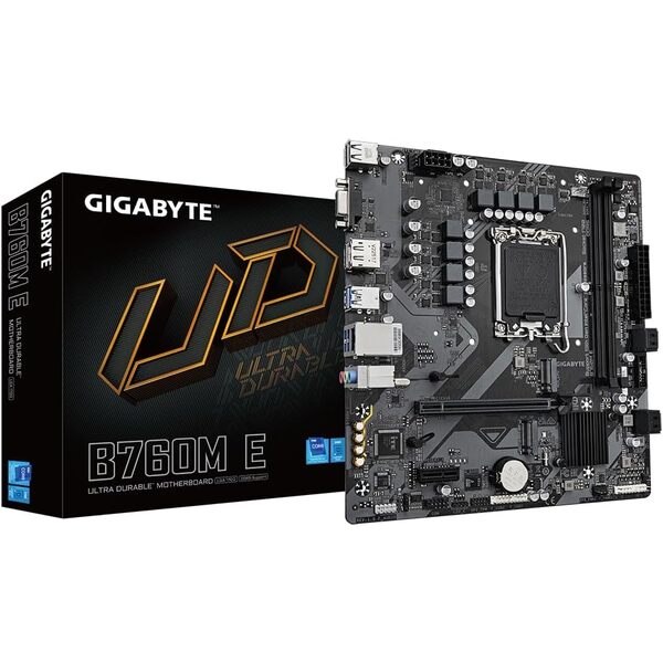 Gigabyte B760M E DDR5 MicroATX - INTEL LGA1700 MOTHERBOARD