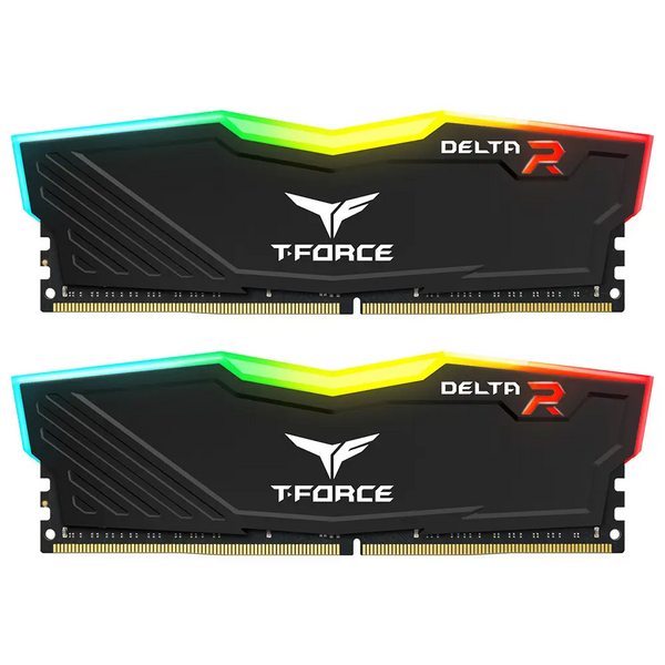 Team Group Team T-Force Delta RGB 32GB Kit (2 x 16GB), DDR4, 3200MHz (PC4-25600), CL16, XMP 2.0, DIMM Memory, Black