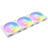 ANTEC Connect 120 ARGB 3-Pack White 120mm PWM triple Fans with Daisy Chain Design and Vibration-Absorbing Pads Image