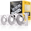 ANTEC Connect 120 ARGB 3-Pack White 120mm PWM triple Fans with Daisy Chain Design and Vibration-Absorbing Pads Image