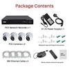 Anspo 4x Dome Camera POE CCTV KIT 4CH NVR 5MP 8MP FULL HD IP NETWORK RECORDER UK Image