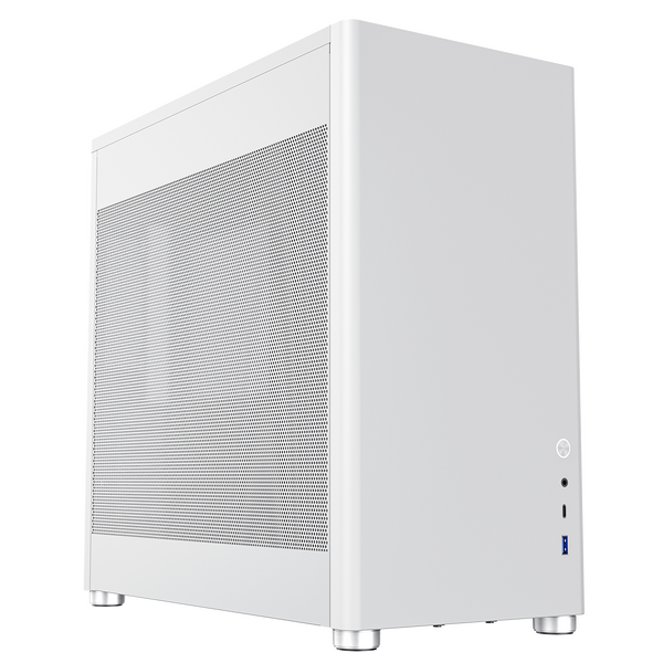 GameMax Meshbox White Gaming Cube ATX Modular Gaming PC Case Dual Mesh Side Panels USB3.0 - Type C