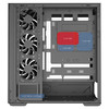 CIT Destiny Black ATX Gaming Case With Two-Sided Tempered Glass and 4 x 120mm Infinity PWM ARGB Fans With 6-Port Hub Included Image