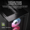 Corsair FRAME 4000D RS Black ARGB Tempered Glass Modular Mid Tower ATX PC Case - Special Offer Image