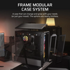 Corsair FRAME 4000D RS Black ARGB Tempered Glass Modular Mid Tower ATX PC Case - Special Offer Image