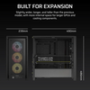 Corsair FRAME 4000D RS Black ARGB Tempered Glass Modular Mid Tower ATX PC Case - Special Offer Image