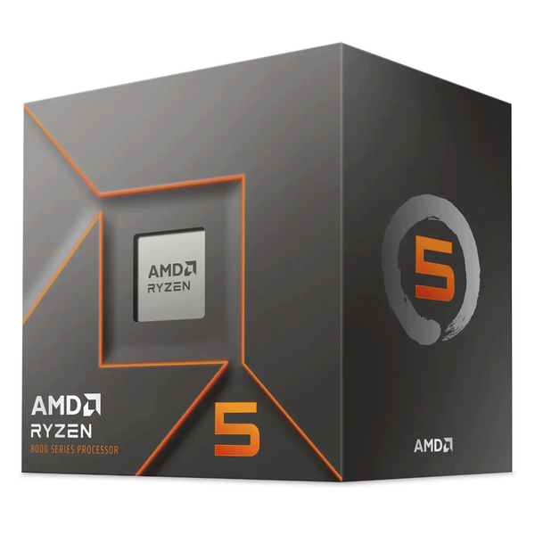 AMD Ryzen 5 8400F with Wraith Stealth Cooler, AM5, Up to 4.7GHz, 6-Core, 65W, 22MB Cache, 4nm, 8th Gen, No Graphics