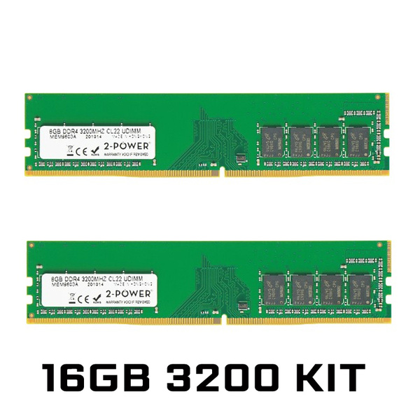 2 Power 16GB (2x8GB) DDR4 3200 Mhz Memory 16GB KIT (Optimised for Intel Only)