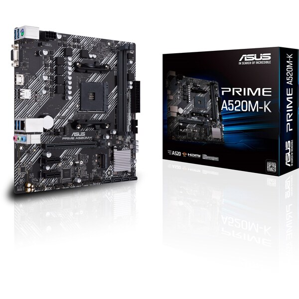 ASUS AM4 PRIME A520M K AMD RYZEN DDR4 Micro ATX Motherboard