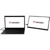 Verbatim PM-14 Portable Monitor, 14`` 1080P Full HD / 60Hz, HDMI/Type-C/USB-C for Laptop/PC/Mac/PS3/4/5/Xbox/Phone - Works with Windows, Mac OS & Android Image