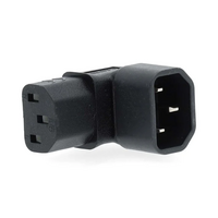 NEDIS Nedis Cable Adapter Plug IEC-320-C13 - IEC-320-C14 - Angled 90°