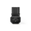 NEDIS Cable Adapter Plug  IEC-320-C13 - IEC-320-C14  - Angled 90° Image
