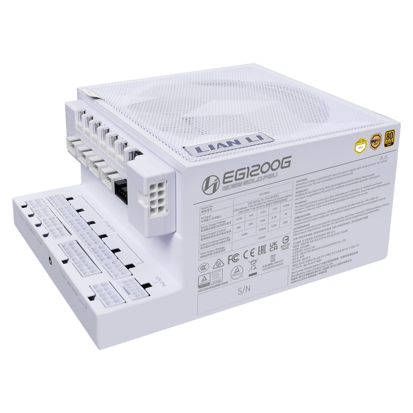 Lian Li Edge Gold 1200W White (with USB HUB) Power Supply (Gold Rated)