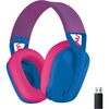 Logitech G435 Wireless Bluetooth Gaming Headset - Blue/Raspberry Image