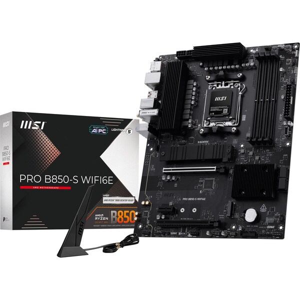 MSI PRO B850-S WIFI6E AM5 DDR5 PCIe 5.0 ATX Motherboard