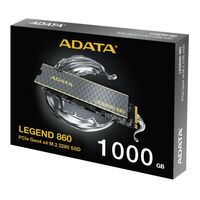 Adata ADATA 1TB Legend 860 M.2 NVMe Gen4 SSD, M.2 2280, PCIe4, R/W 6000/4000 MB/s, PS5 Compatible