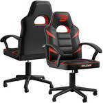 Brazen Valor Mid Back PC Gaming Chair - Red / Black