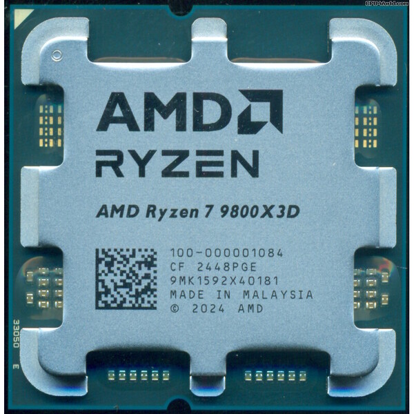 AMD Ryzen 7 9800X3D OEM  5.2GHZ 3D V-Cache AM5 Processor