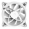 VIDA Infinity01 White 120mm ARGB Dual Ring PWM Case Fan, Hydraulic Bearing, Infinity Mirror Effect, 500-1500 RPM, White Image