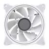 VIDA Infinity01 White 120mm ARGB Reverse Blade Dual Ring PWM Case Fan, Hydraulic Bearing, Infinity Mirror Effect, 500-1500 RPM, White Image