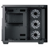 Aerocool P500C Mid Tower Case - Black with Curved Glass Panel Image