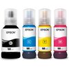 EPSON 102 Original Ink Refil Pack of 4 Multipack, 127ml Black Bottle, 70ml Cyan Yellow and Magenta Bottles Image