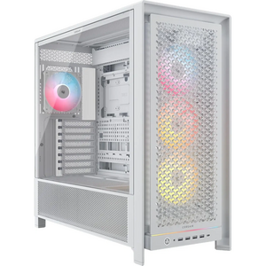 Corsair Corsair FRAME 5000D RS ARGB WHITE Modular Mid Tower Tempered Glass PC Gaming Case - Special Offer