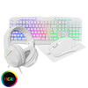 CIT Raptor White 4 In1 Keyboard Mouse & Headset Combo Image