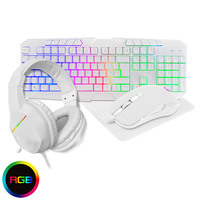 CIT CIT Raptor White 4 In1 Keyboard Mouse & Headset Combo