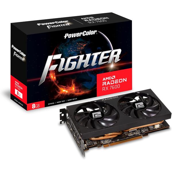 Power Colour  Radeon RX 7600 Fighter 8GB Graphics Card