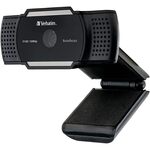 Verbatim 1080p  Full HD Webcam with Microphone,  Auto Focus, Streaming Camera