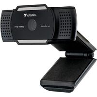 Verbatim Verbatim 1080p  Full HD Webcam with Microphone,  Auto Focus, Streaming Camera