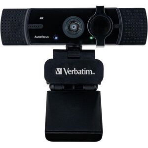 Verbatim Verbatim 4K Ultra HD Webcam with Dual Microphone, Auto Focus, Streaming Camera