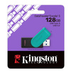 Kingston DataTraveler Exodia S USB Flash Drive, 128GB, USB 3.2, Black/Green, Swivel Cap Design Image