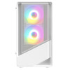 CIT Level 5 White Micro-ATX Mesh PC Gaming Case with 3 x 120mm PWM ARGB Fans Included With Tempered Glass Side Panel Image