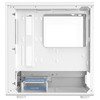 CIT Level 5 White Micro-ATX Mesh PC Gaming Case with 3 x 120mm PWM ARGB Fans Included With Tempered Glass Side Panel Image